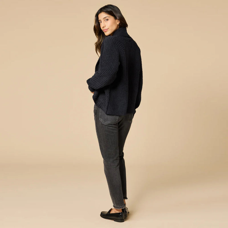 WAFFLE MARSH COCOON CARDIGAN