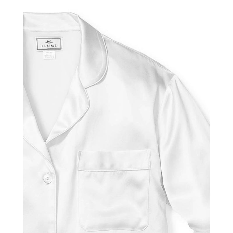 WHITE SILK PAJAMA