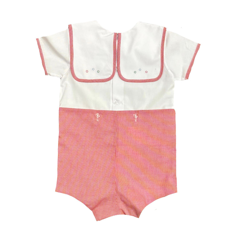 RED CHECK GINGERBREAD BOY SUIT