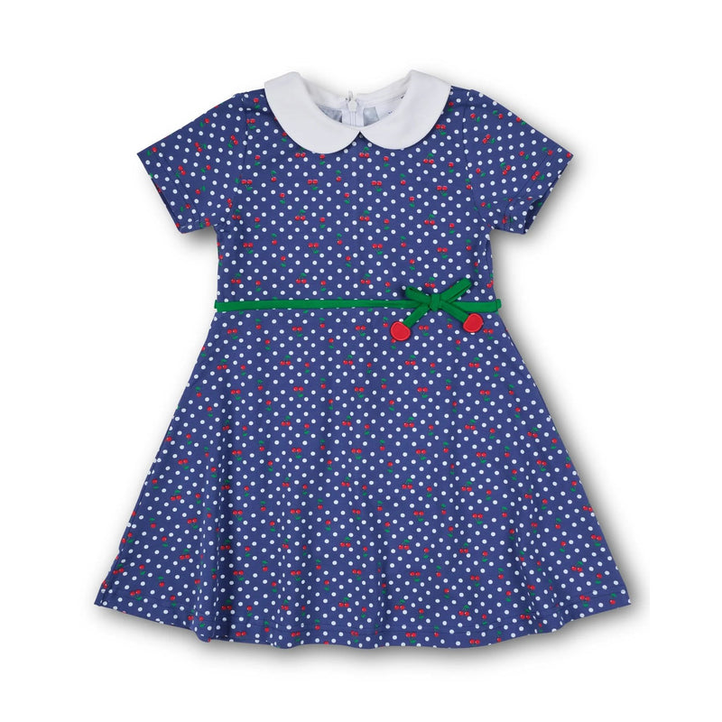 POLKA DOT CHERRY PRINTED DRESS