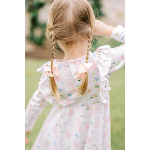 EN POINT LONG SLEEVE TWIRL DRESS