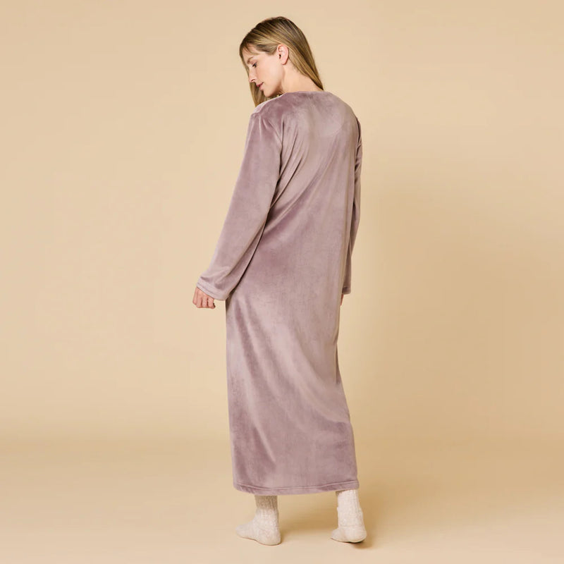 SERENITY SHEAR MINK ZIP ROBE