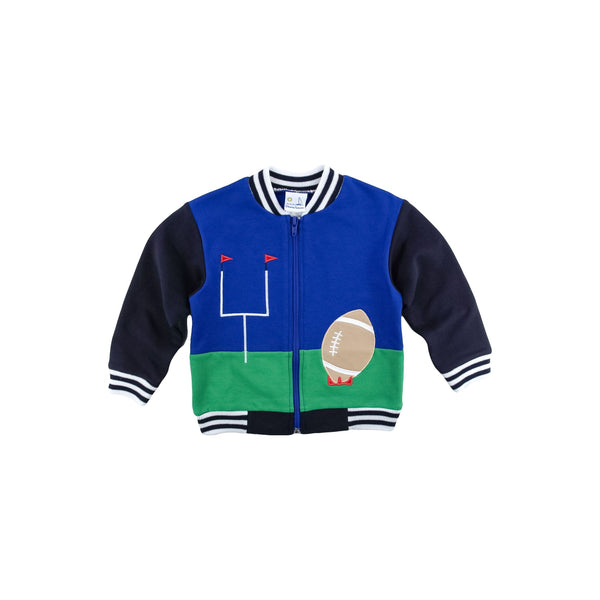 FRENCH TERRY JACKET WITH FOOTBALL