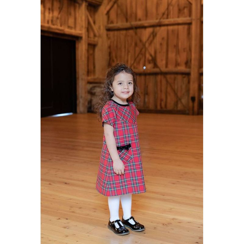 TARTAN PLAID DRESS WITH POCKET