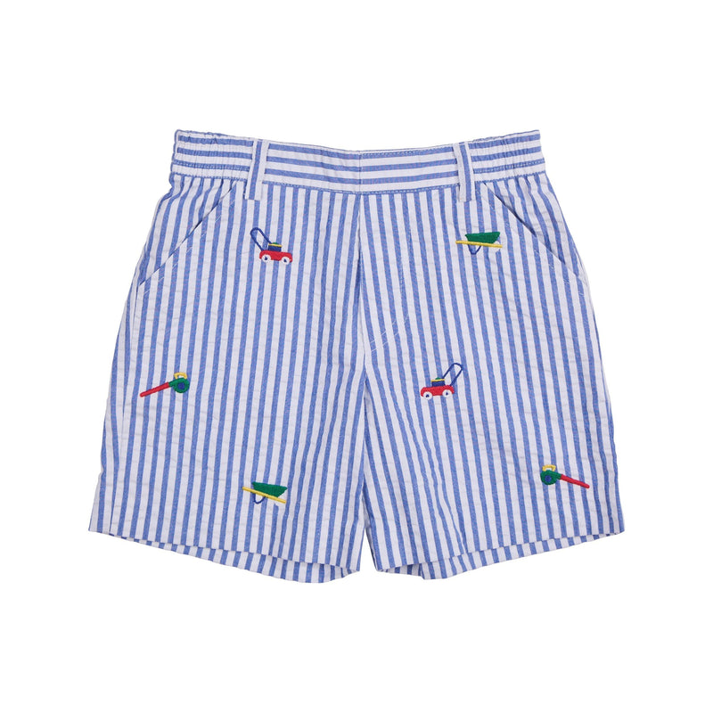 SEERSUCKER SHORTS WITH LAWN TOOLS