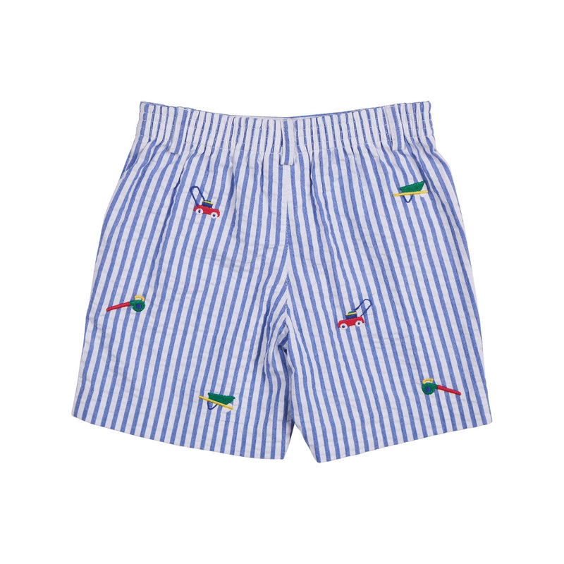 SEERSUCKER SHORTS WITH LAWN TOOLS