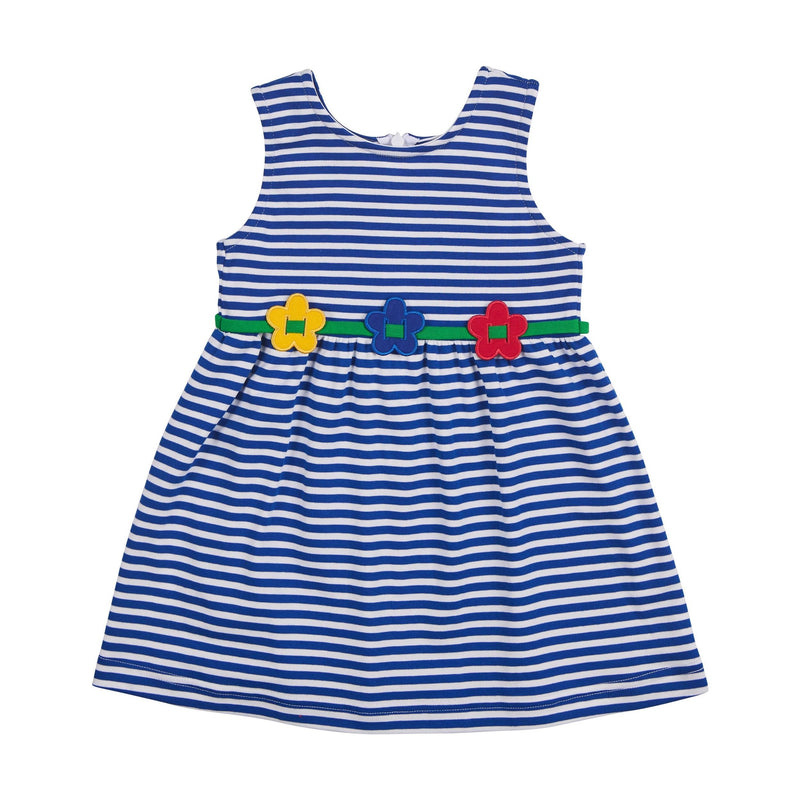 STRIPE DRESS WITH FLOWERS