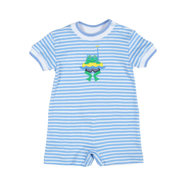 KNIT SHORTALL WITH FROG