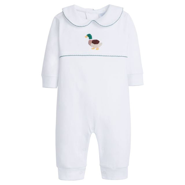 CROCHET PLAYSUIT MALLARD