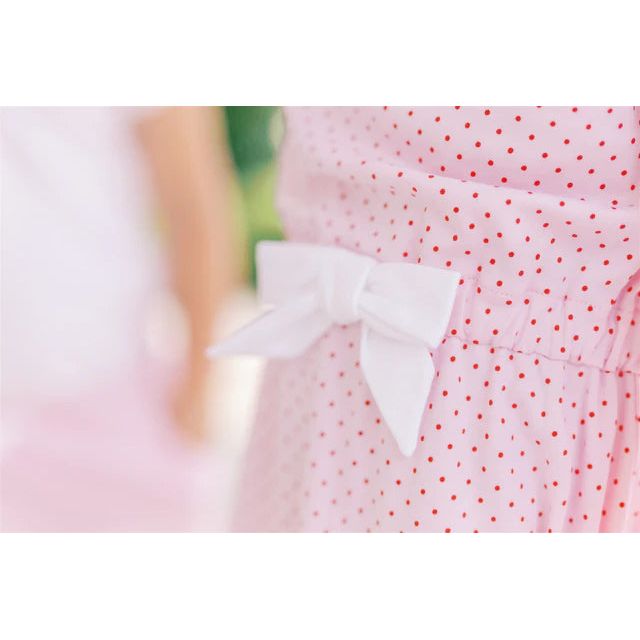 RED DOT WAIST DRESS