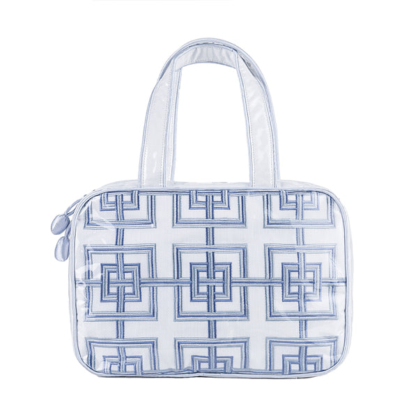 GEOMETRIC HANGING COSMETIC BAG