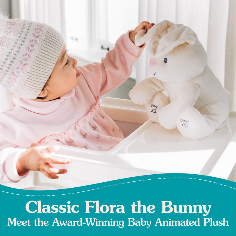 PEEK-A-BOO FLORA BUNNY 7IN