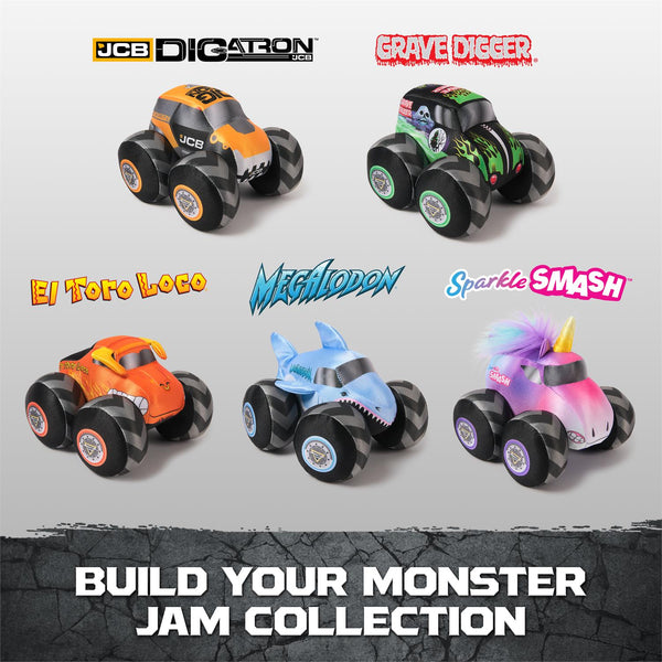 MONSTER JAM PLUSH TRUCKS