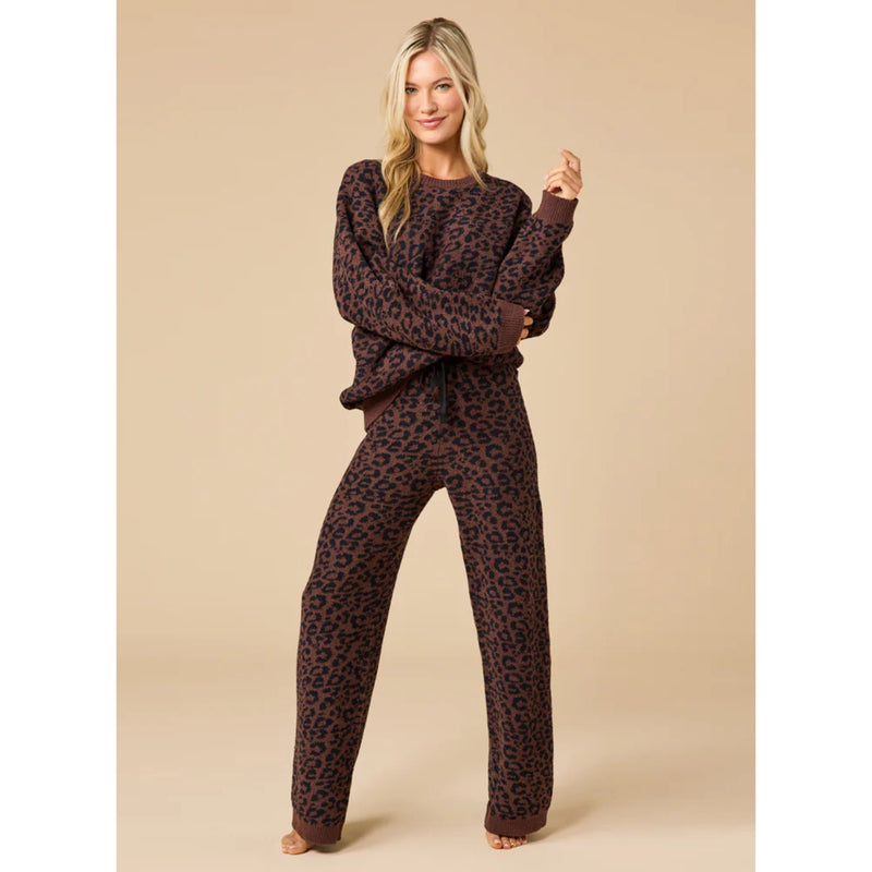LEOPARD PRINT MARSHMALLOW LOUNGE SET