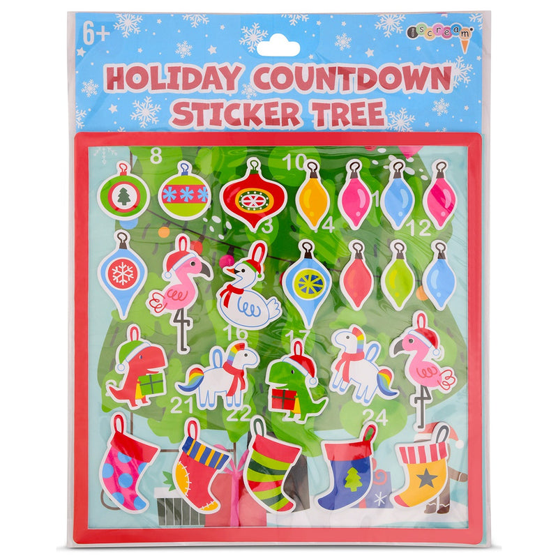 HOLIDAY COUNTDOWN STICKER TREE