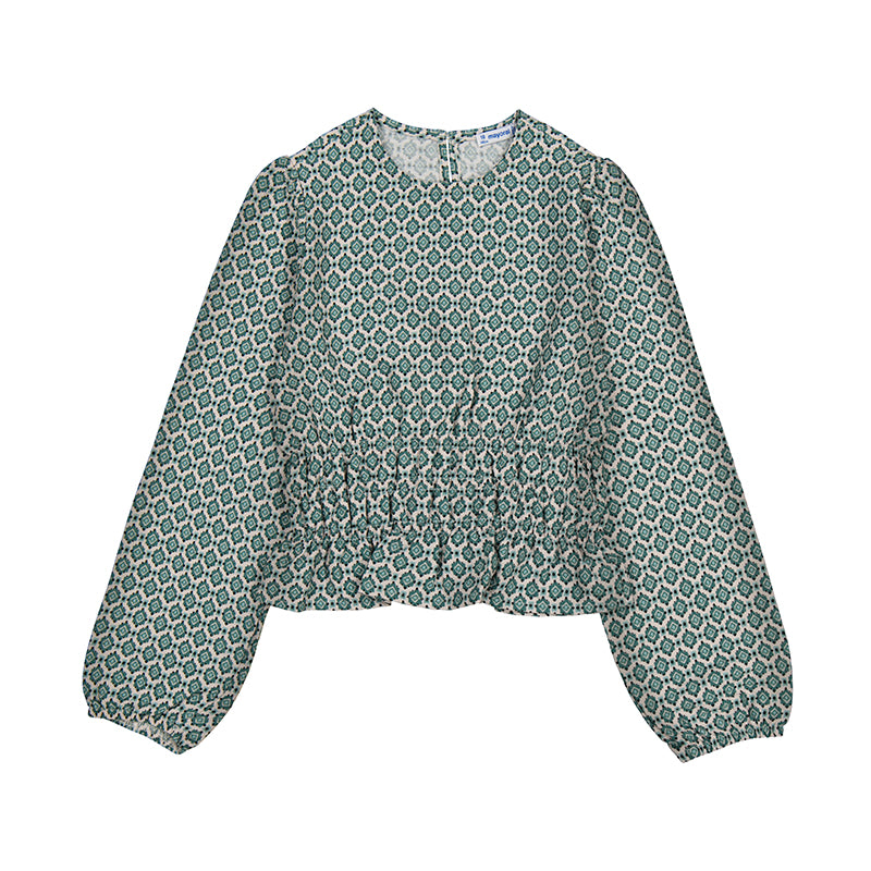 PRINTED GREEN TOP