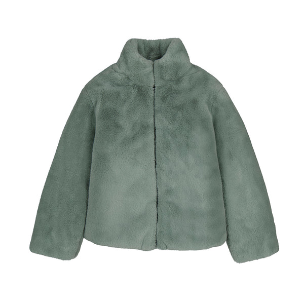 JADE GREEN FUR COAT