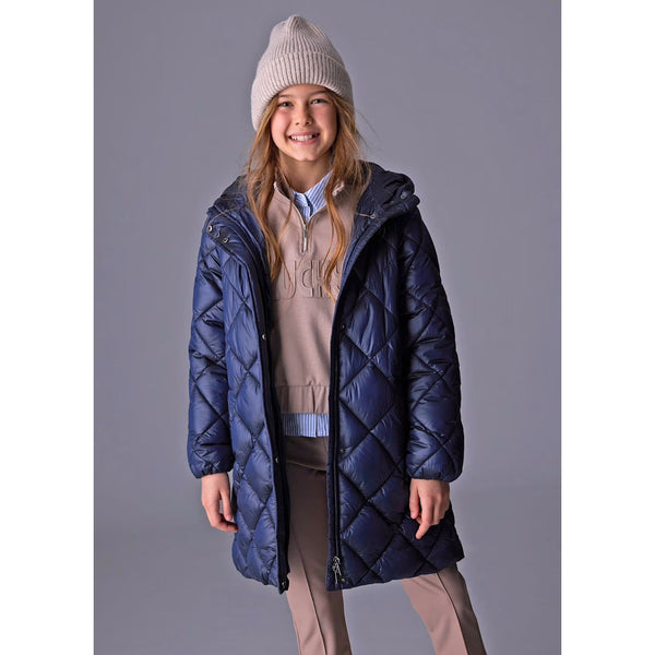 QUILTED COAT NAVY