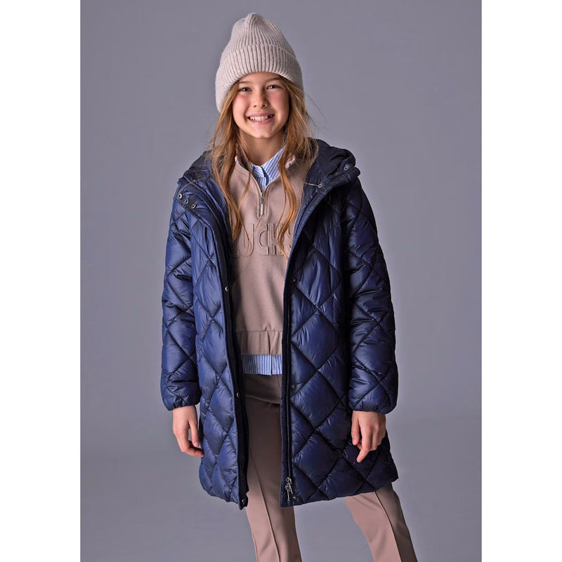 QUILTED COAT NAVY