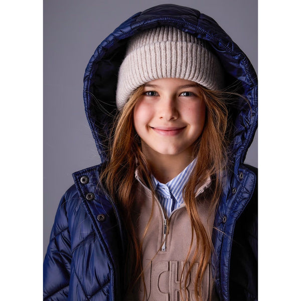 QUILTED COAT NAVY