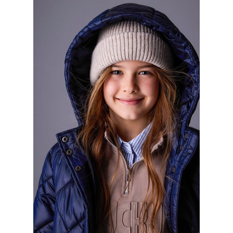 QUILTED COAT NAVY