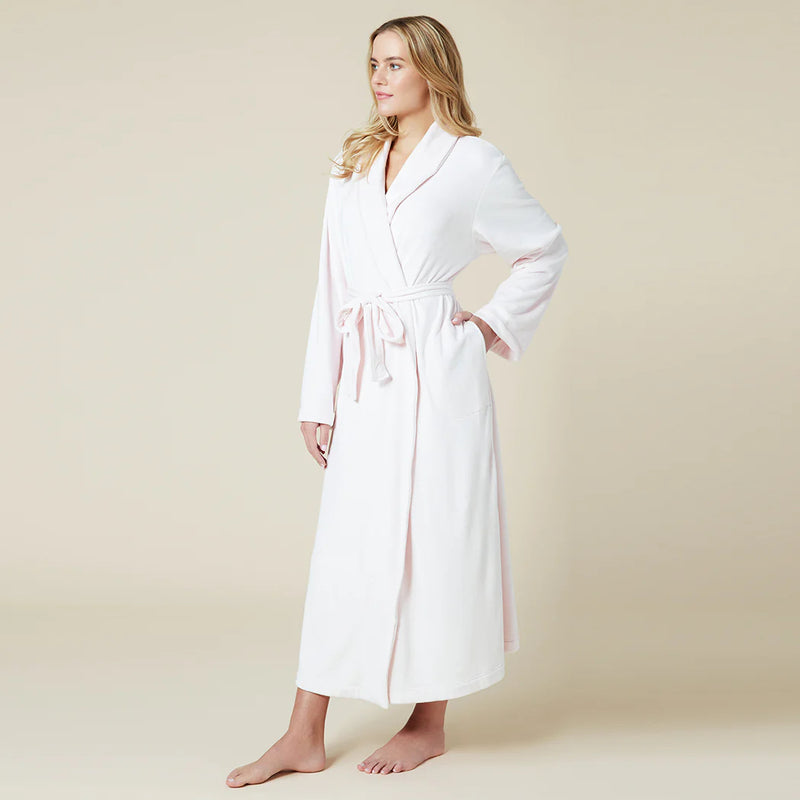 SERENITY SHEAR WRAP ROBE PINK