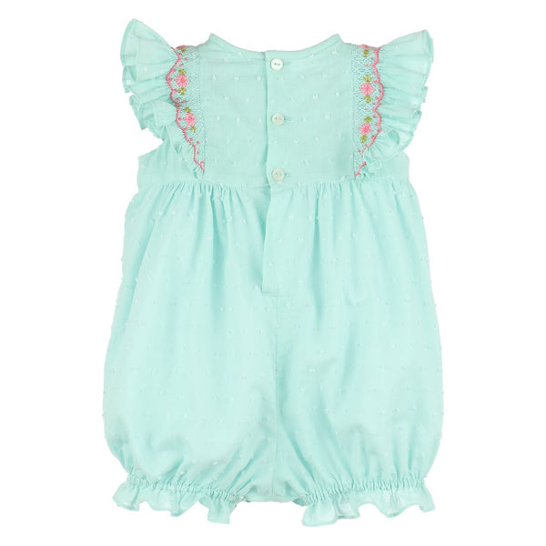 SUMMER DOTTED SMOCK BUBBLE MINT