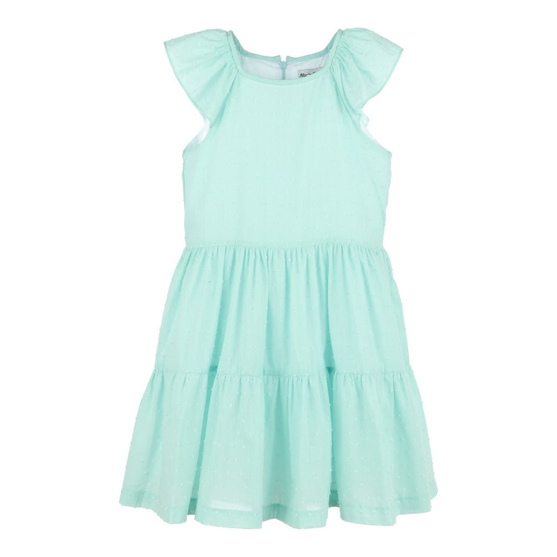 DOTTED TIERED DRESS MINT