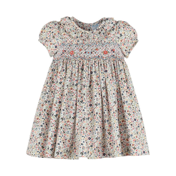 MAJESTIC FLORAL SMOCK DRESS - sizes 2T-4T