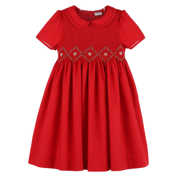 MERRY & BRIGHT SMOCKED DRESS -SIZE 7 & 8