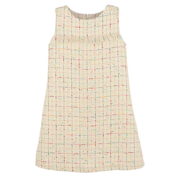 TWEED SLEEVELESS DRESS