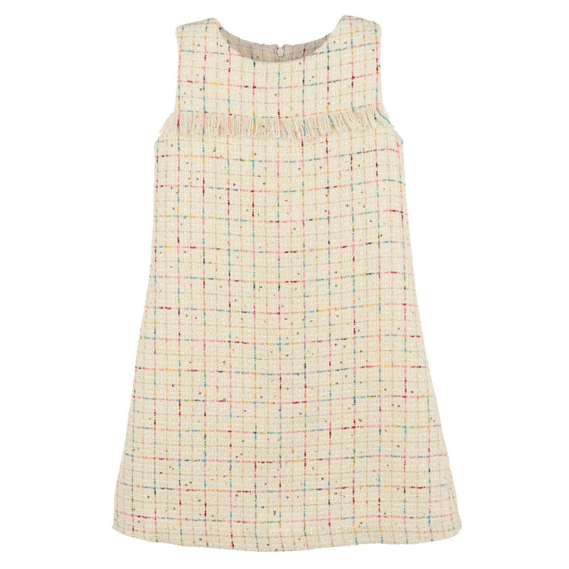 TWEED SLEEVELESS DRESS