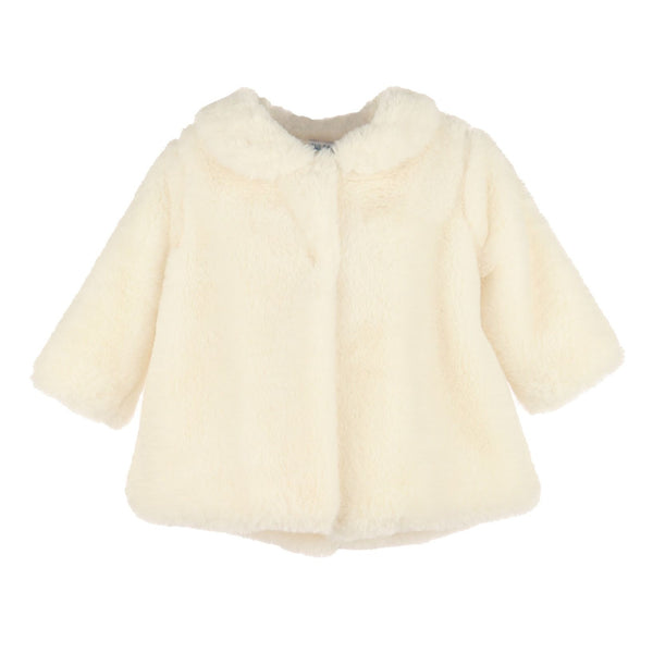 FUZY LONG COAT - sizes 2T-4T