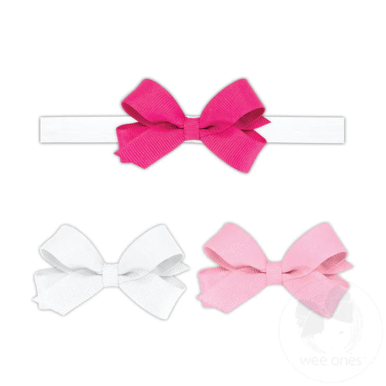 3 PACK TINY BOWS WITH ADD-A-BOW BAND