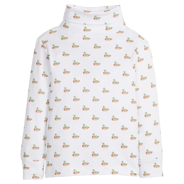 PRINTED TURTLENECK  MALLARD