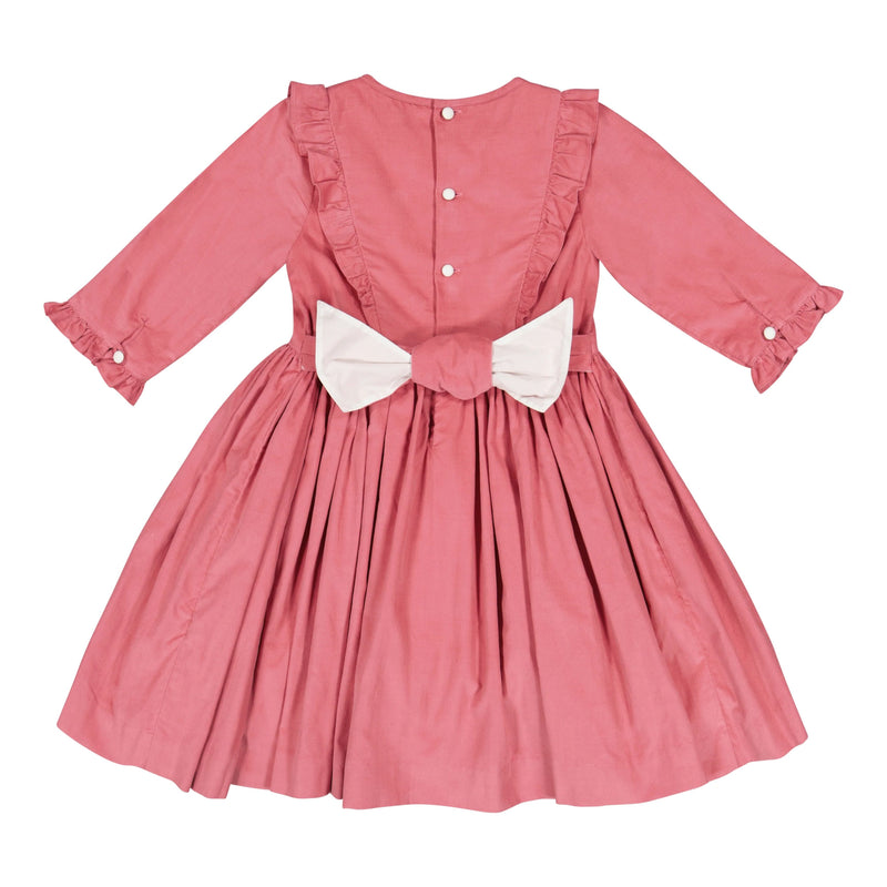 ANGELE CORDUROY SMOCKED DRESS