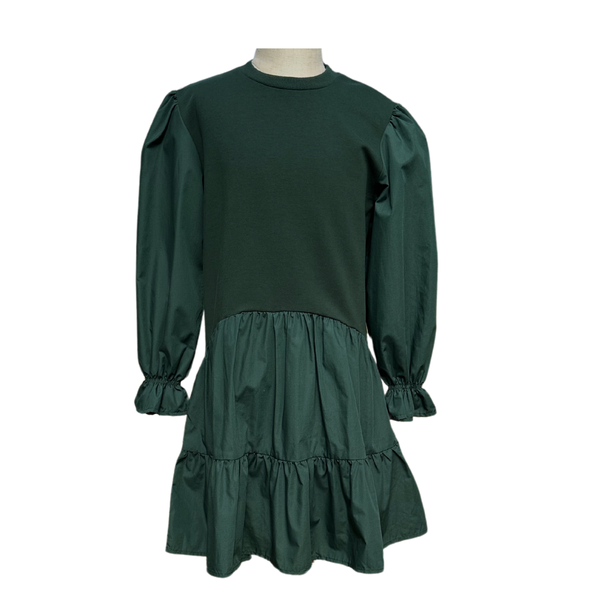 CECE DRESS - HUNTER GREEN