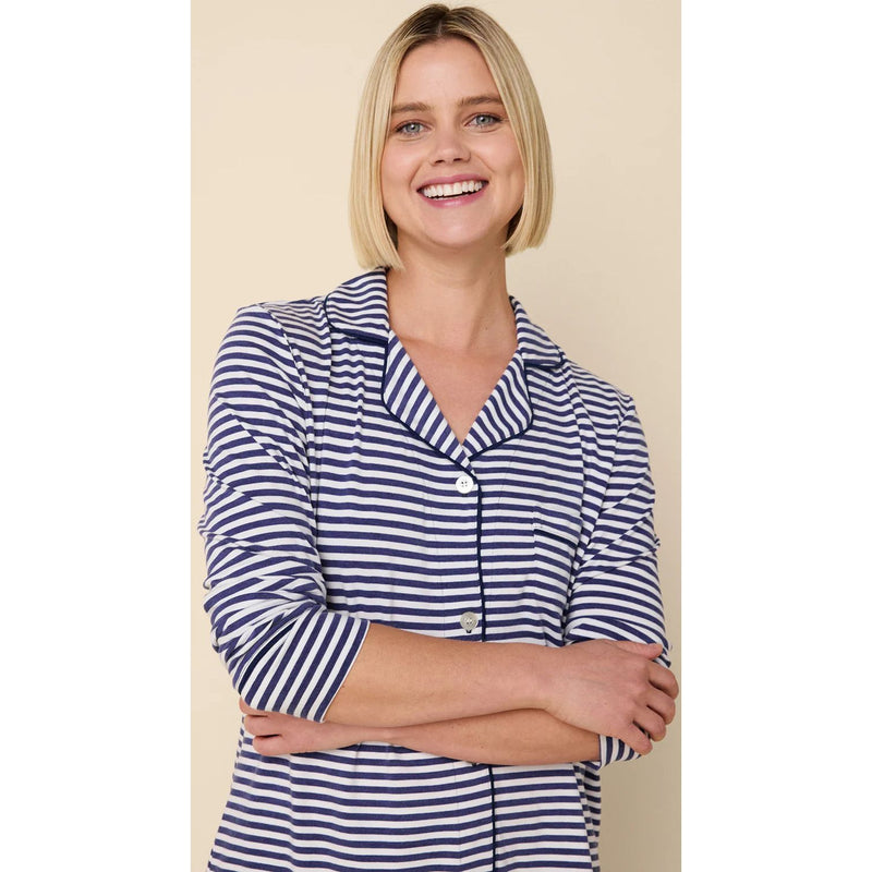 ESSENTIAL STRIPE PIMA LONG SLEEVE PJ