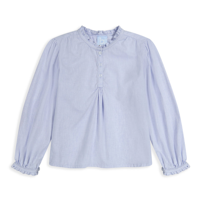 BLUE CHAMBRAY MORGAN BLOUSE