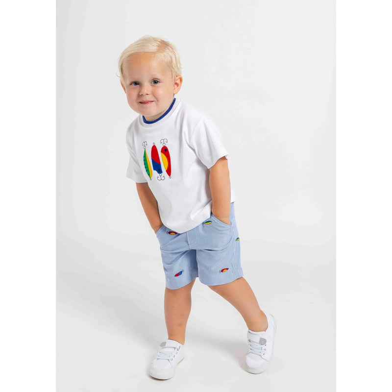 JR CORD SHORTS WITH FISHING LURES
