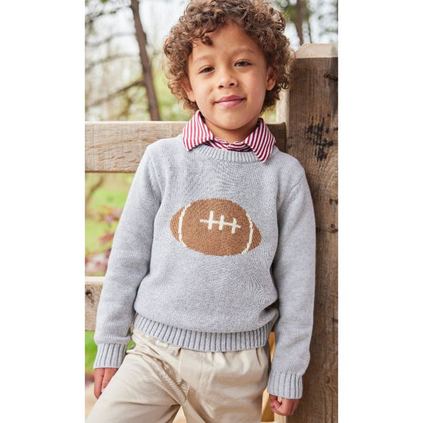 FOOTBALL INTARSIA SWEATER