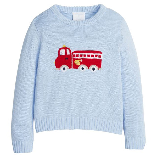 FIRETRUCK INTARSIA SWEATER