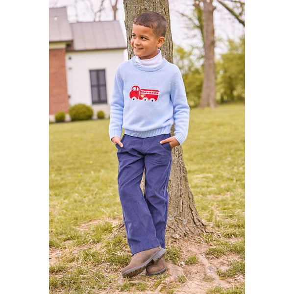 FIRETRUCK INTARSIA SWEATER
