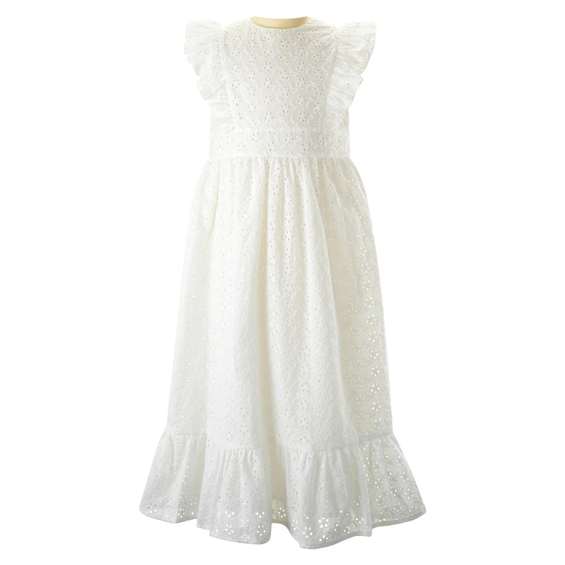 EYELET MAXI DRESS