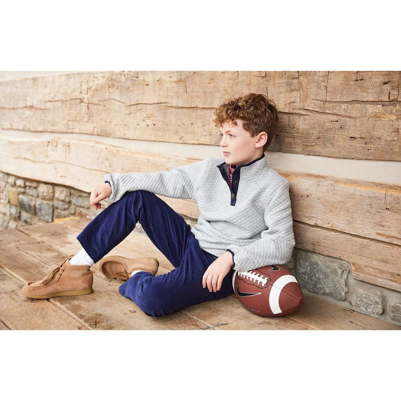 CLASSIC QUILTED PULLOVER