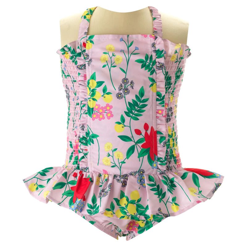 BOTANICAL FLORAL RUCHED SUIT