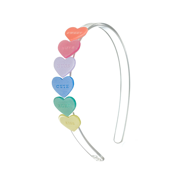 CANDY HEARTS PEARLIZES HEADBAND