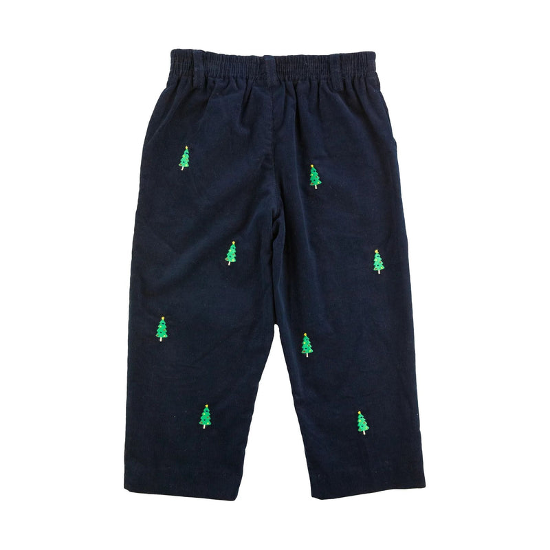 CORD PANTS WITH CHRISTMAS TREES