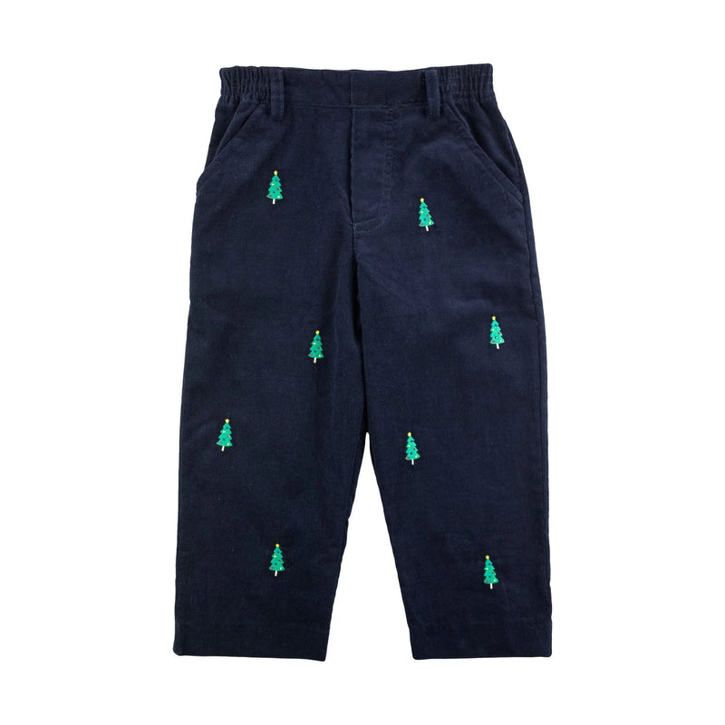 CORD PANTS WITH CHRISTMAS TREES