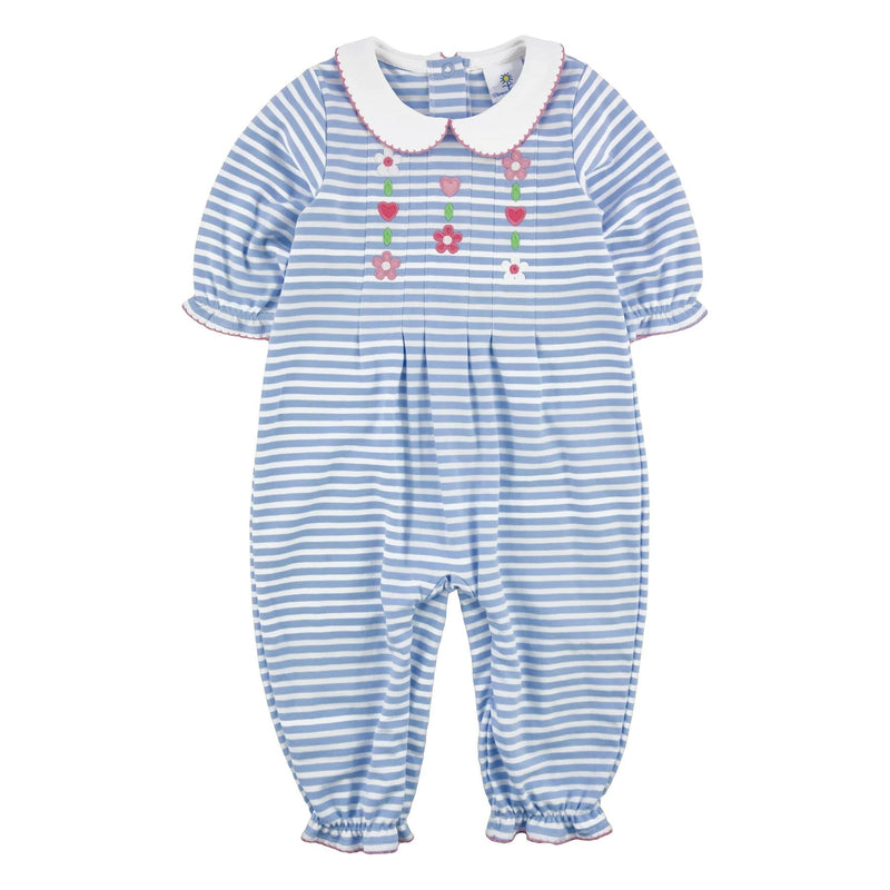 STRIPE KNIT LONGALL WITH HEARTS & FLOWERS